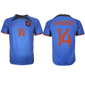Herren Fußballbekleidung Niederlande Davy Klaassen #14 Auswärtstrikot WM 2022 Kurzarm